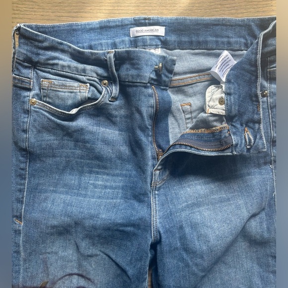 Good American size 14 32 Jeans Good Legs Skinny Jean med wash blue - Picture 3 of 7